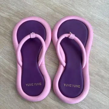YUME YUME 핑크 퍼플 샌들