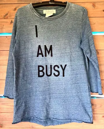 레미 릴리프 REMI REELIEF 7부 소매 티셔츠 인디고 염색