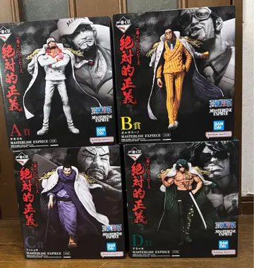 제일복권 절대적 정의 ONE PIECE 원피스 피규어 4세트