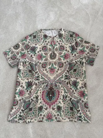 ETRO 페이즐리 무늬 반팔 42