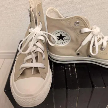 CONVERSE 하이컷 스니커즈 베이지