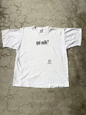 90s USA 제작 got milk? 프로모 T셔츠 XL 싱글 스티치