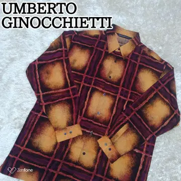 90s UMBERTO GINOCCHIETTI 라이카 패턴 긴팔 셔츠