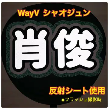 WayV 샤오쥔 부채 문자 반사 시트 사용
