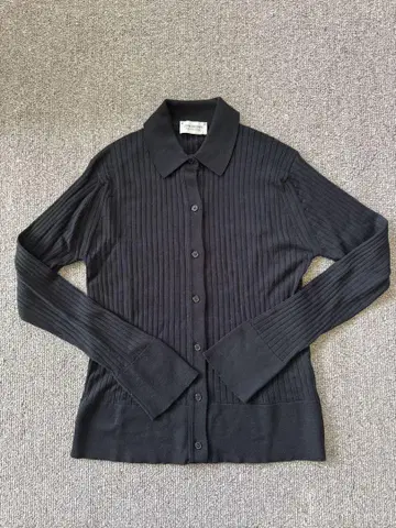 JOHN SMEDLEY 블랙 긴팔 니트 가디건