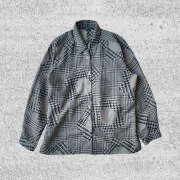 빈티지 하운드투스 x 글렌체크 패턴 셔츠 자켓