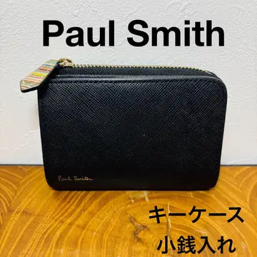 폴스미스 Paul Smith 천연 가죽 4연 키케이스 동전 지갑 블랙