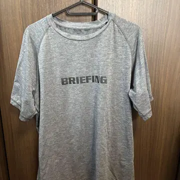 [ BRIEFING 브리핑 ] 남성용 반팔 셔츠 그레이 S 사이즈