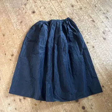 TOUJOURS/ random wide tucked maxi skirt