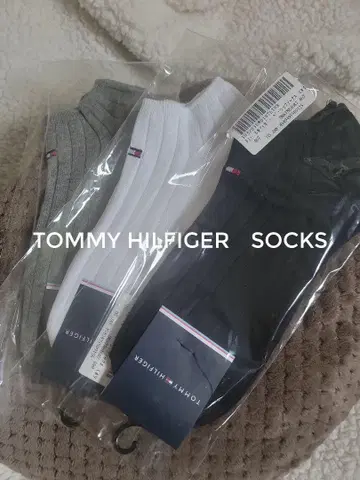 [미사용 새상품] TOMMY HILFIGER 삭스 3족 세트