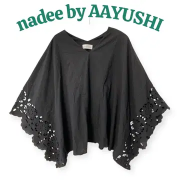 nadee by AAYUSHI 나디 바이 아유시 블랙 판초 블랙