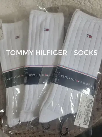 [미사용 새상품] TOMMY HILFIGER 화이트 삭스 3족 세트