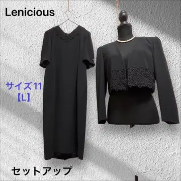 Lenicious [셋업 수트] 사이즈 11 럭셔리 레이스 관혼상제 블랙