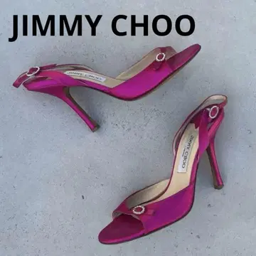 JIMMY CHOO 핑크 하이힐 오픈토 샌들
