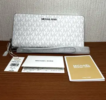MICHAEL KORS JET SET TRAVEL 장지갑 화이트