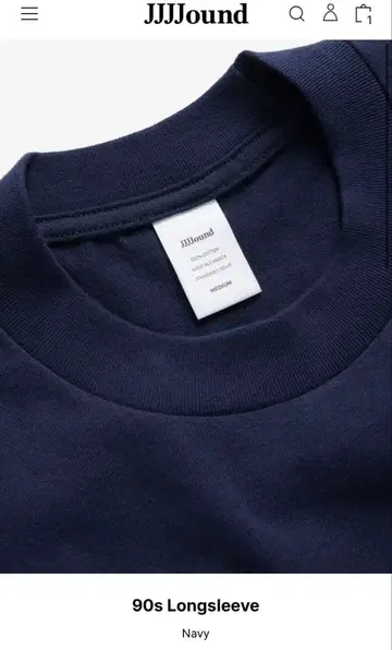 jjjjound 90s Longsleeve Navy L 새상품