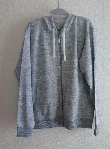 MAMMUT 그레이 후드 부착 후드티