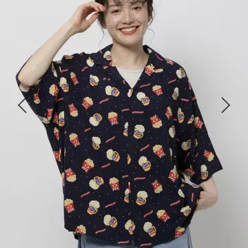 니코앤드 wiggle wiggle 콜라보 어소트 패턴 셔츠 M