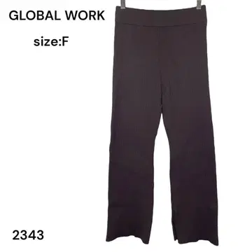 글로벌 워크 GLOBAL WORK 팬츠 캐주얼 니트 FREE
