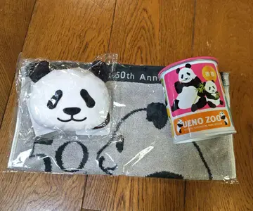 우에노 동물원 팬더 50주년 타월 에코백 샹샹 캔