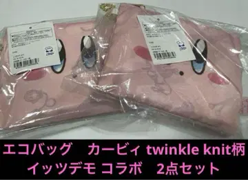 커비 에코백 twinkle knit 패턴 총 2점 세트 잇츠데모 콜라보