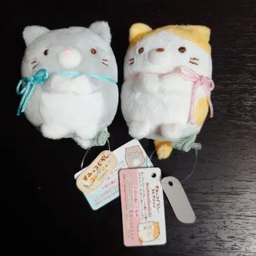 스미코구라시 고양이 형제를 만났습니다 손바닥 봉제 인형 2점