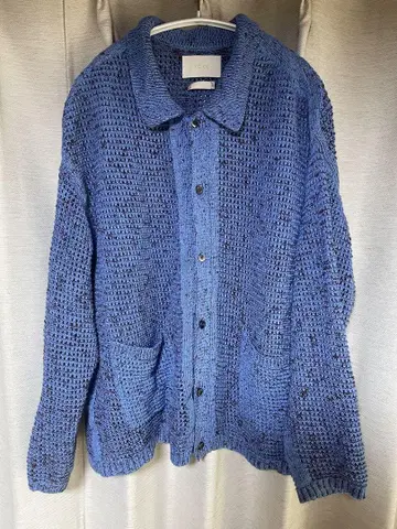 요크 mesh knitted buttoned cardigan 사이즈 2