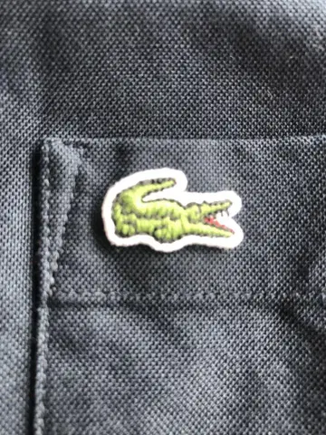 LACOSTE 반팔 셔츠 US M 다크 블루