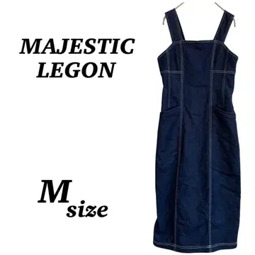 [ MAJESTICLEGON ] 데님 원피스 캐미 롱 기장