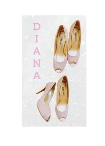 [새상품급] DIANA 반짝이 핑크 하이힐 23.5cm 할인합니다
