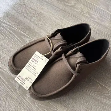 새상품 무인양품 발수 기모 로리안 모카 브라운 남성 신발 27.5cm