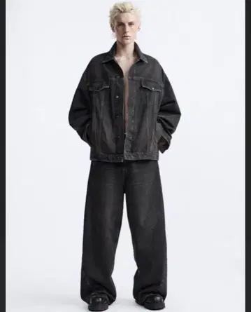 ZARA Limited Edition 오버사이즈 데님 재킷 L