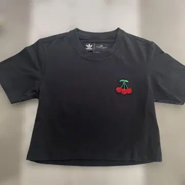 adidas 블랙 미니 티셔츠