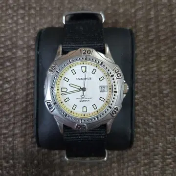 CASIO OCEANUS OC-700 손목시계 작동품 다이버즈 쿼츠