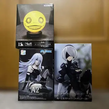 NieR:Automata A2 2B 피규어 에밀 룸 라이트 3점