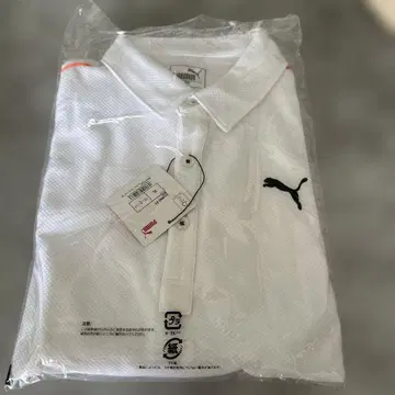 Puma 화이트 피케 셔츠
