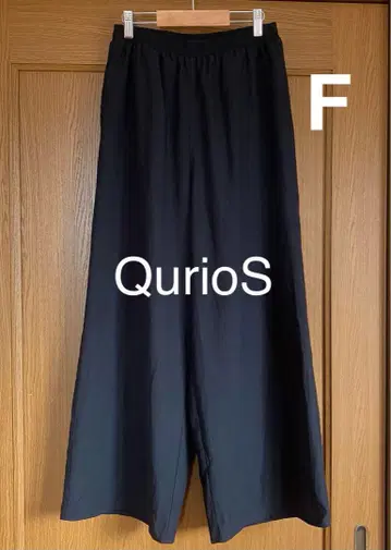 퀴즈노크 QurioS 와이드 팬츠 F 블랙 QurioStore 한정판