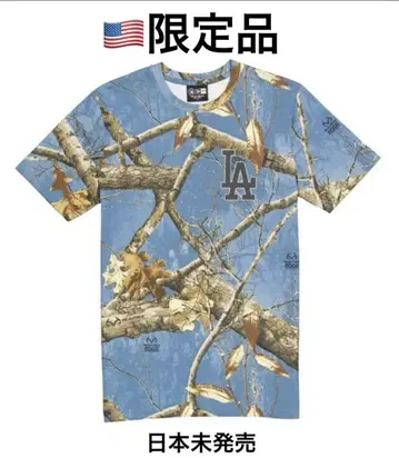 New Era LA 로고 카모플라쥬 티셔츠 S