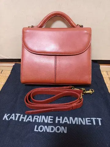 KATHARINE HAMNETT 숄더백 빨간색 (빨간색과 오렌지 색깔)