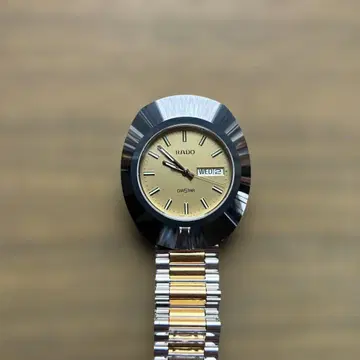 RADO 다이아스타 아날로그 쿼츠 손목시계 골드/실버