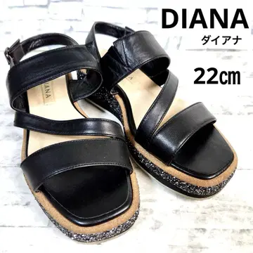 DIANA 다이애나 앵클 스트랩 샌들 글리터 가죽 22cm