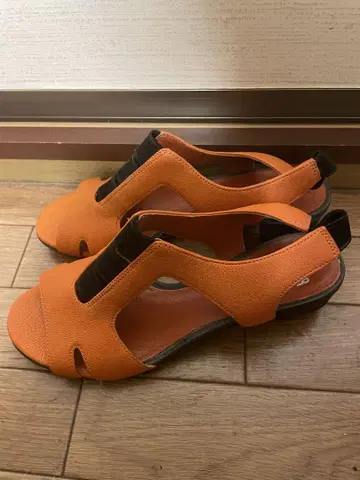 CAMPER 캠퍼 샌들 여성용 사이즈 36 오렌지 캐주얼