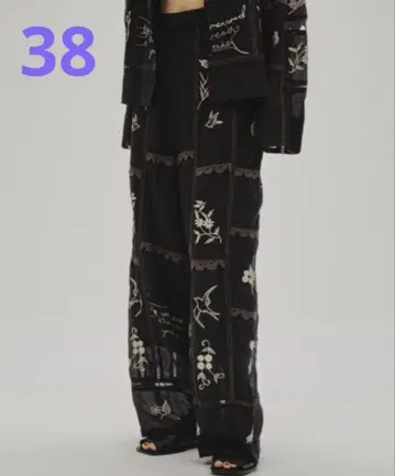 TODAYFUL Embroidery Patchwork Trousers