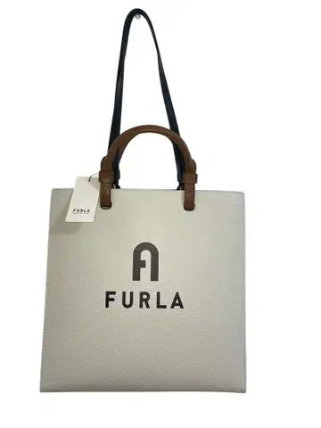 새상품 FURLA 화이트 토트백
