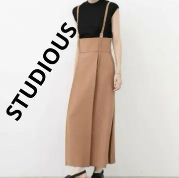 STUDIOUS 서스펜더 하이웨스트 오버롤 스커트
