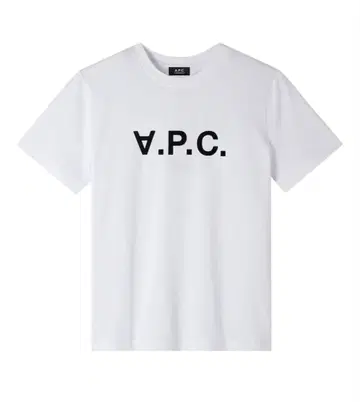새상품 A.P.C. 로고 티셔츠 화이트