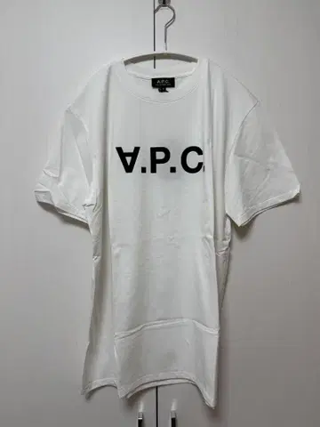 새상품 A.P.C. 로고 티셔츠 화이트