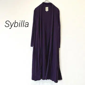 시빌라 Sybilla 가디건 실크 롱 기장 얇은 소재 새상품급