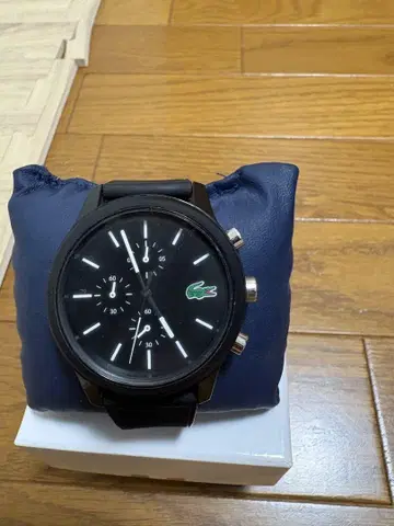 LACOSTE 블랙 크로노그래프 시계