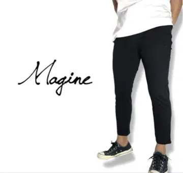 magine 마진 테이퍼드 블랙 팬츠 44 슬림 스키니